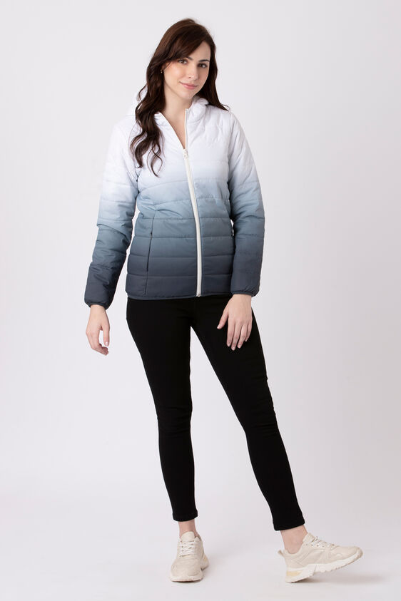 Grey and White Self Design Straight Jacket, Grey, image 5